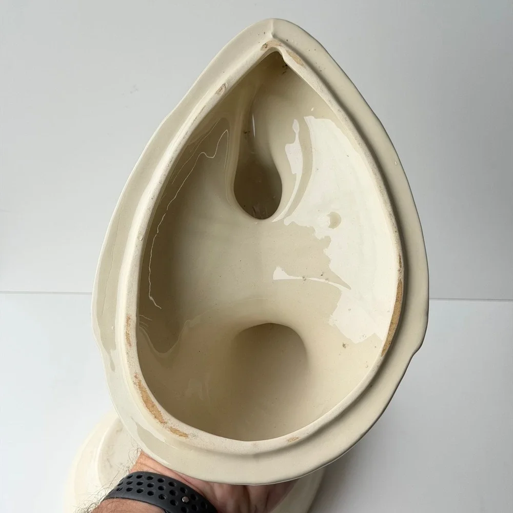 Vintage‎ Duck Tureen Covered Dish Cream Farmhouse Ceramic Cottagecore Country